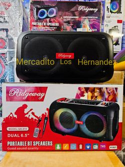 PartyBox Bluetooth Speaker 6.5" Double Woofers ❗️RIDGEWAY QS-819 ❗️AMAZING PRICE  - HD AUDIO - LONG RECHARGEABLE 🔋+++
