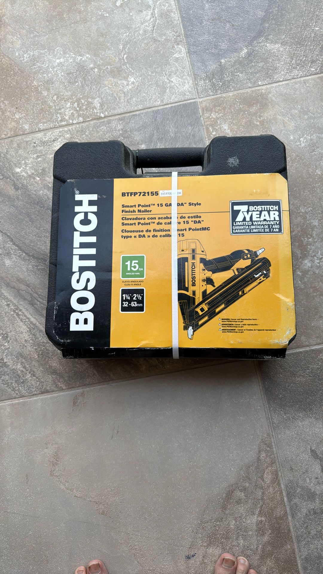 Bostitch Smart Point 15ga Finish Nailer