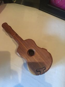 Wood guitar puzzle