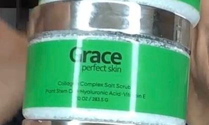 ✨ Luxury Grace Perfect Skin Collagen Complex Salt Scrub 10oz  Retail price $199