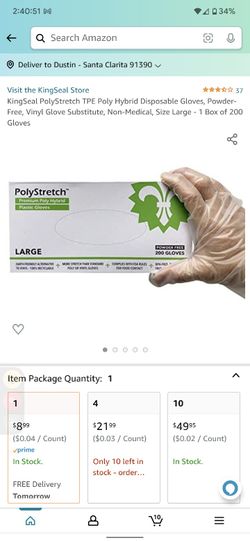 Polystretch Hybrid Plastic Gloves