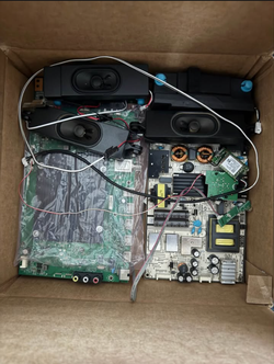 TCL 55US5800 Parts Whole box includes
