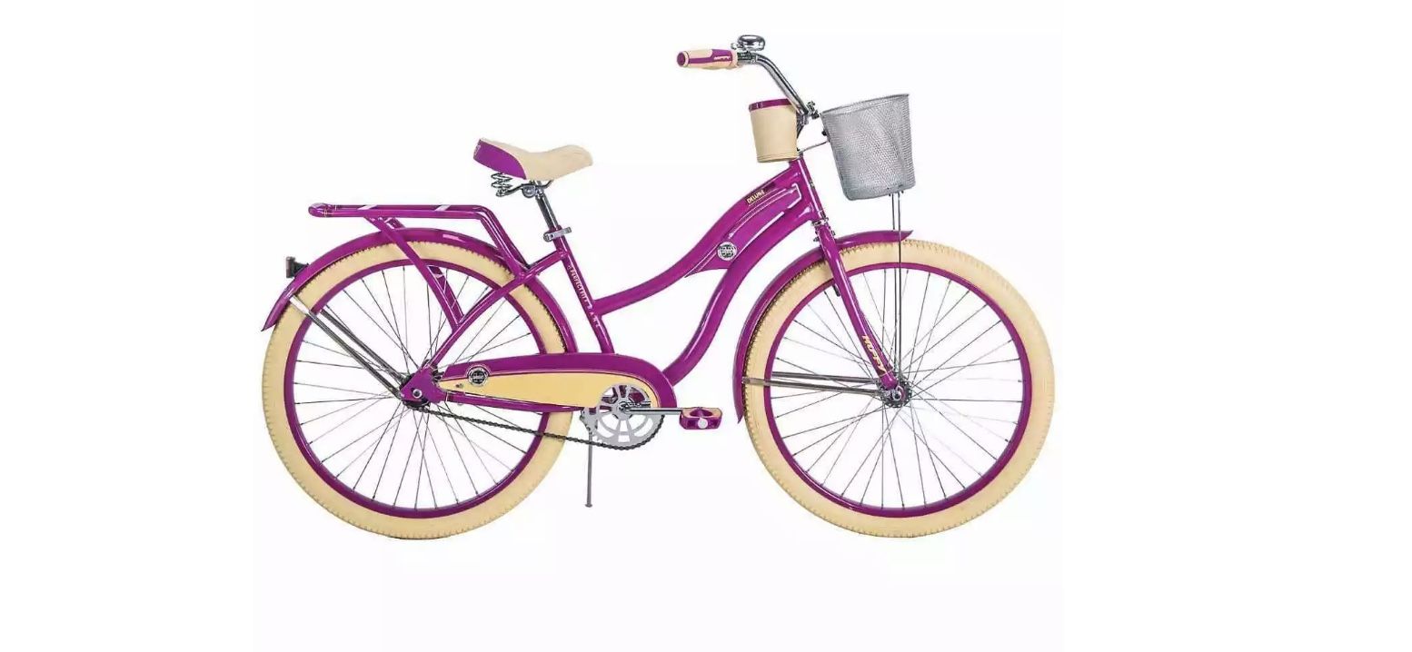 New In Box Huffy Cruiser Bike for Women 26 inches Purple Deluxe MSRP $225