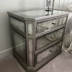 Restoration hardware end tables And Matching Vanity