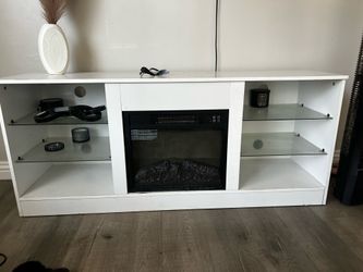 Fire place entertainment stand