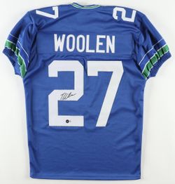 Tariq Woolen Signed Seahawks Jersey $60