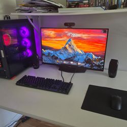 Complete Gaming PC Setup - Ryzen 7 7700 - RX 6800 - 32GB DDR5 - 27" MSI 300Hz QHD Monitor