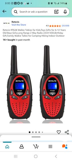 BNIB red walkie talkies - 2 count