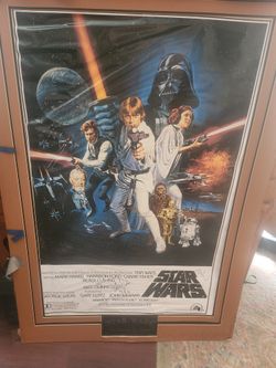 autographed Star Wars Movie Poster