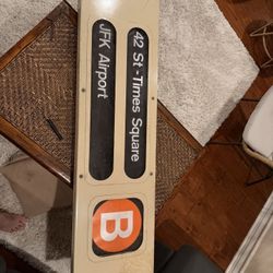 New York Subway Sign R42 MTA roll sign Box 