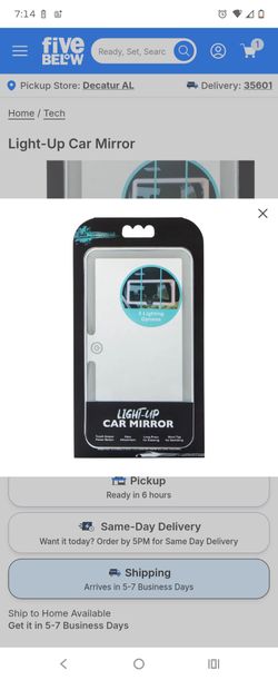LED mirror light