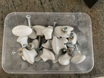 White Porcelain Knobs