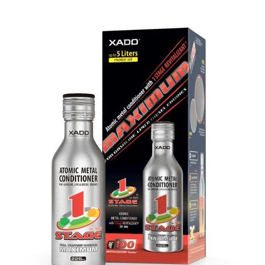 XADO ATOMIC METAL CONDITIONER MAXIMUM WITH 1 STAGE REVITALIZANT - ENGINE OIL ADDITIVE - RESTORE GASOLINE AND DIESEL POWERED MOTOR PERFORMANCE - FIX CY
