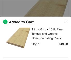 1x6 1x8 tng pine 16ft 20ft