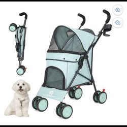 Foldable Pet Stroller for Small Pets 