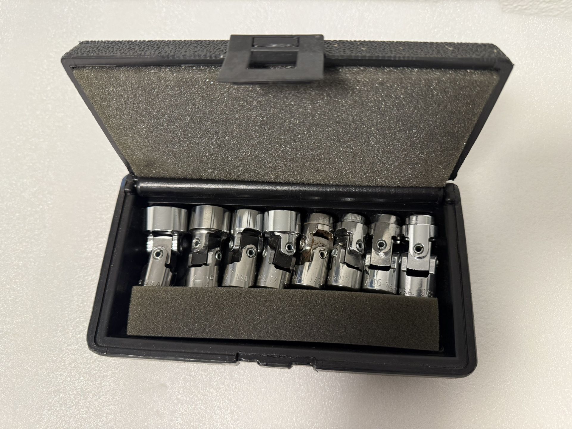 Vintage EASCO - KD Tools Made In USA 3/8” Swivel Socket Set (8)