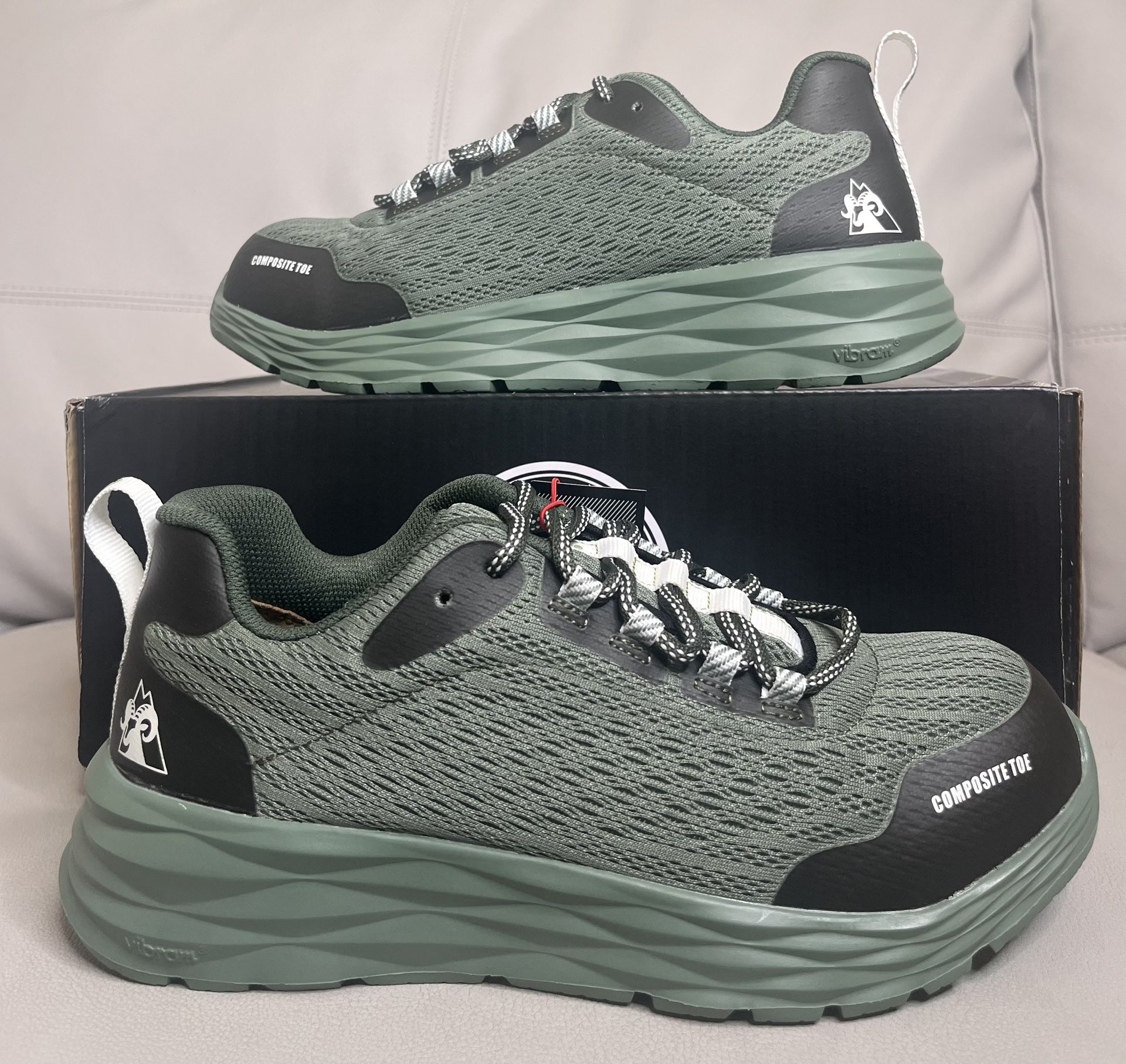Rocky V-Lite Nano Composite Toe Slip Resistant Green Work Shoes Women’s Size 8