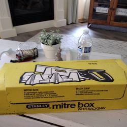 New/Never Used Stanley Mitre Box With Backsaw