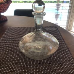 Vintage Liquor Glass Bottle