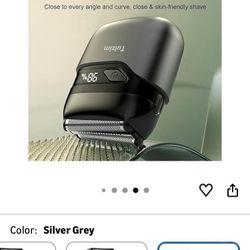 Tulzim Men's Electric Foil Shaver - Silver Grey