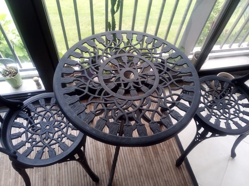 Mesa De Jardin En Metal