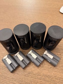 (4) Wireless Ring Outdoor/Indoor Cameras