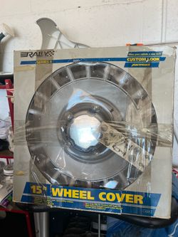 Vintage 4 Rally Series 6 15" Wheel Covers Hubcaps Set Chrome New Old Stock NOS