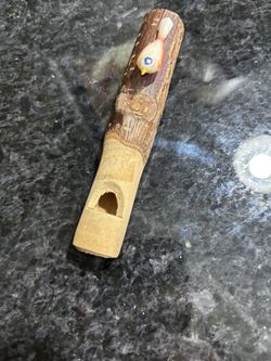 Vintage Wooden Flute Whistle 