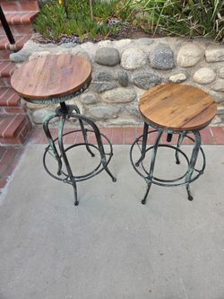 Industrial bar stools
