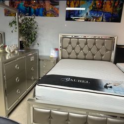 New 4pc Bedroom Set In Box 📦 Buy Now Pay Later $39 Down