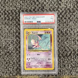 Espeon Neo Discovery Holo PSA 7