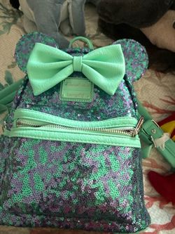 Loungefly Disney Parks Minnie Sequin Mini Backpack