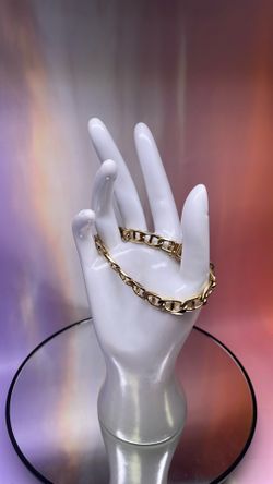 14k 30g Anchor Link Bracelet