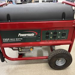 Powermate Portable Generator 7500 Watts 