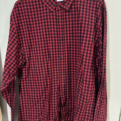 Size 2X/XXL Long Sleeve Button Up