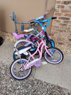 Bicycles, 1 Shwinn girls bike ,1 huffy boys, 1 huffy girls bike