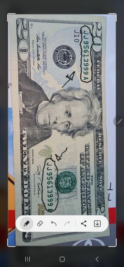 2009. 20 dollar bill serial number error 