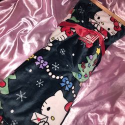 HELLO KITTY Christmas Throw Blanket