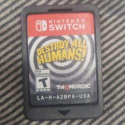 NINTENDO SWITCH DESTROY ALL HUMANS 