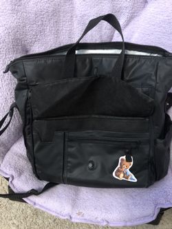 Diaper bag with changing mat