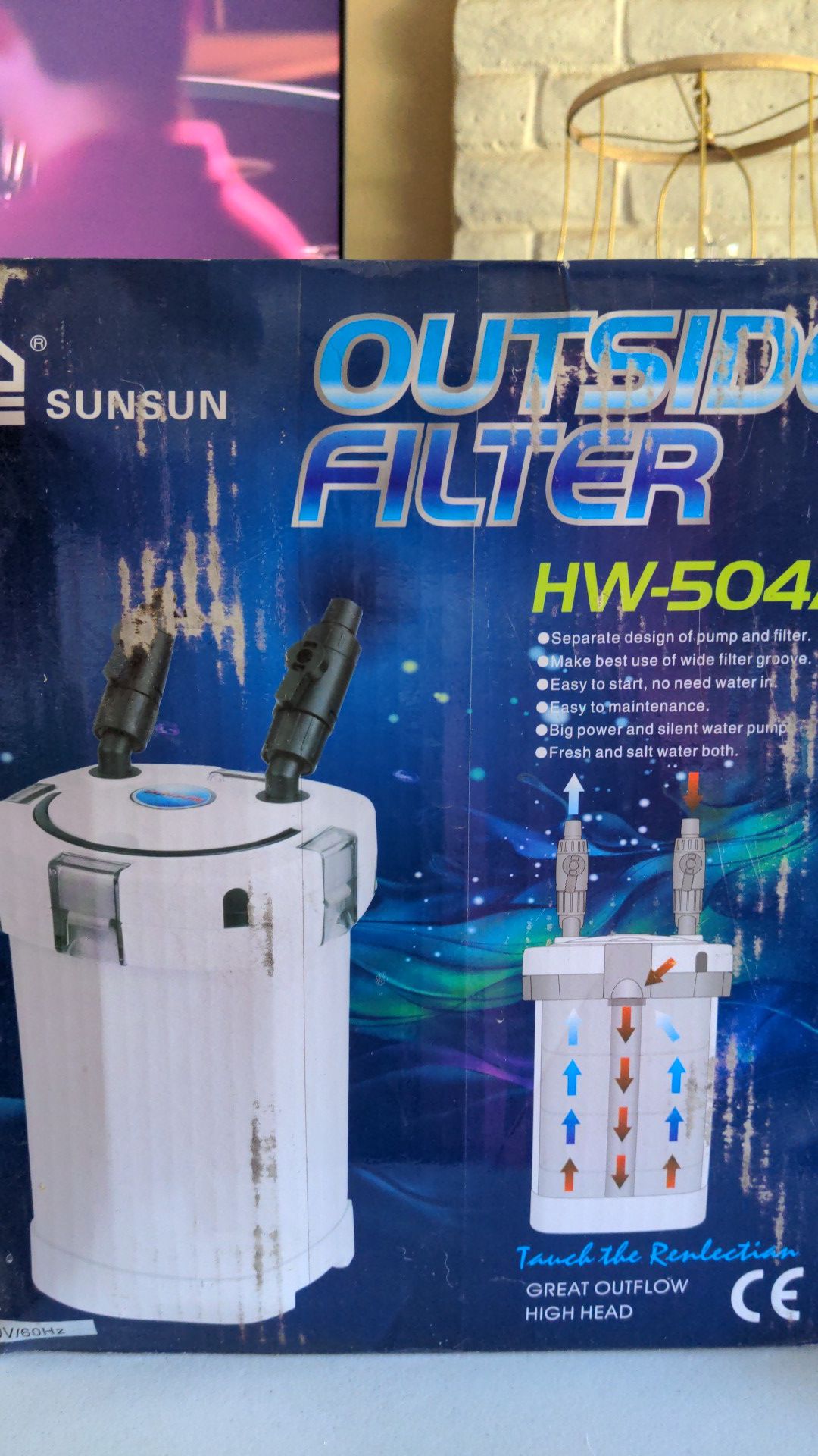 Aquarium fish tank canister filter SunSun Outside Filter HW-504A
