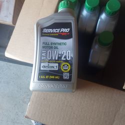 6 qts of ow20 oil new