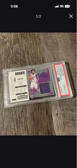 De'Aaron Fox Panini Rookie Ticket Auto PSA 10