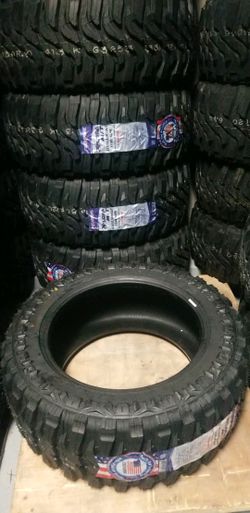 New 33x12.50-20 federal M/T. $10 take home layaway with no credit check. Ulohos 2940 N Keystone Mon-Sat 10-6