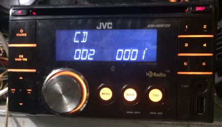 Jvc double din car CD player