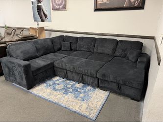 Black Sofa Sectional Sleeper