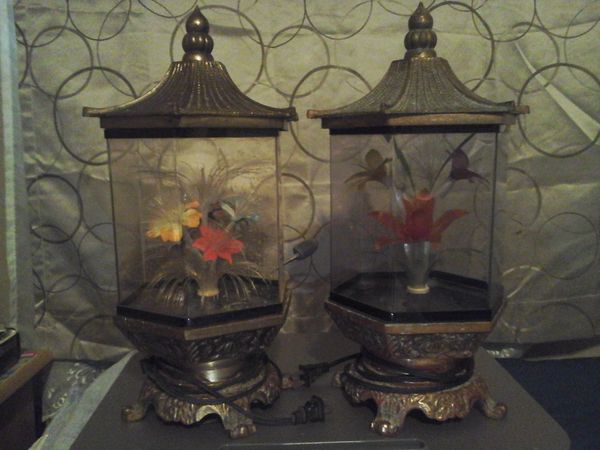 Vintage Oriental Fiber Optic Flower Light Lamps For In Tampa Vintage Oriental Fiber Optic Flower Light Lamps
