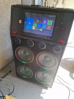 Large Party Speaker System with Built-In Screen