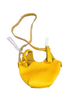 Talbots Women's Pippa Pebble Leather Crossbody Bag - Yellow