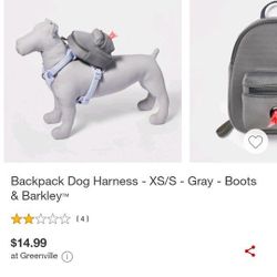 Boots And Barkley Xs/s Doggy Backpack 